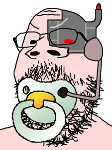 gapejak, babyjak, mustached gapejak, babyjak, 1soyjak, angry, baby, bald, beard, caca