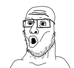 kudlowjak, unknown, useful soys, 1soyjak, anvil, bald, canadian, canuck, glasses, lips