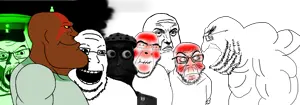 heavy (team fortress 2), kratos, shroomy, chudjak, cobson, feraljak, heavyjak, markiplier soyjak, meximutt, xooldude