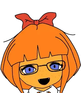 agnes tachyon, mymy schoppenboer, honse, 1soyjak, blue eyes, fangs, female, freckles, glasses, hair