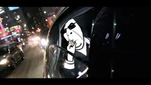 cobson, 1soyjak, bald, car, chubby, cigar, closed mouth, glasses, half body, irl background