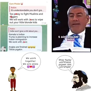 yes chad, chudjak, closed mouth, india, jeet, kike, no glasses, open eyes, open mouth, pajeet