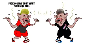 nate higgers, amerimutt, natejak, fuck off we dont want your kind here, hypocrisy, instagram, mutt, sharty, soyjak party, tiktok