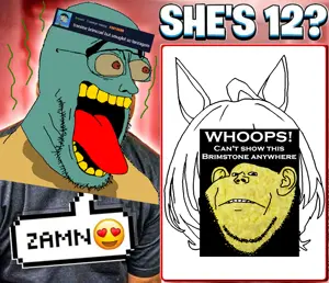 agnes tachyon, squidward tentacles, honse, impish soyak ears, zamnjak, 😍, 3soyjaks, animal, animal ears, bald