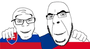 cobson, feraljak, no more brother wars, trios & duos, 2soyjaks, bald, closed mouth, czechia, duo, eyebrows