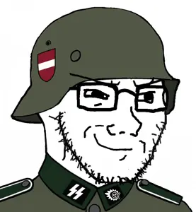 estoniajak, soyak, soyak (smug), 1soyjak, bald, black eyes, bone, bones, closed mouth, clothes