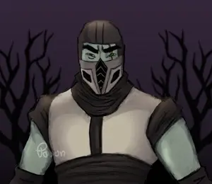 poison, smoke (mortal kombat), squidward tentacles, chudjak, perceptive chud, angry, brapped comment section☣️☣️☣️ do not enter☣️☣️☣️, buff, drawn background, green eyes