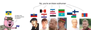 cryboy soyjak, gapejak, massjak, wholesome soyjak, aryan, a10 eyes, asian, azov battalion, blonde hair, blue eyes