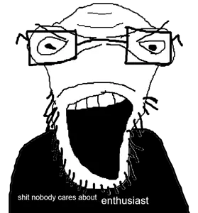 pastajak, unknown, 1soyjak, angry, bald, front view, glasses, looking at you, open eyes, open mouth