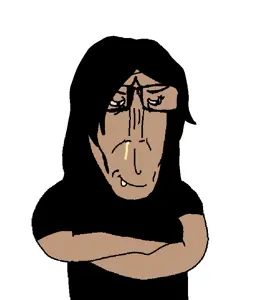markiplier soyjak, euromutt, female euromutt, female markiplier, euromutt, 1soyjak, black eyes, black hair, brown skin, closed mouth