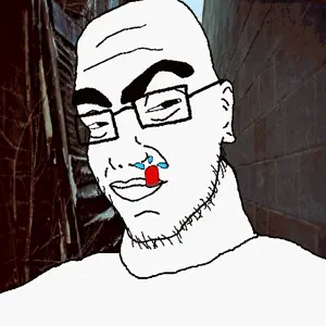 flopjak, nojak, 1soyjak, bald, black eyes, branch, brick wall, eyebrows, glasses, irl background