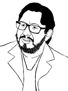 rafaeljak, 1soyjak, beard, black eyes, black hair, chubby, fat, glasses, hair, half open mouth
