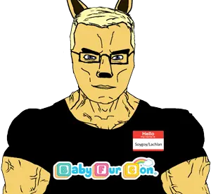 chudjak, chudjak front, muscular chud, aryan, 1soyjak, a10 eyes, anti furry, avfoo, babyfurcon, blonde hair