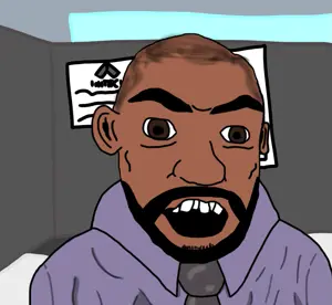 samir nagheenananjar, feraljak, tetojak, 1999, 1soyjak, angry, arab, beard, brown skin, clothes