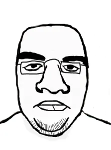 karajak, unknown, 1soyjak, bald, big nose, black eyes, chubby, closed mouth, cross eyed, front view