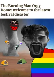 gigachad, bernd, hanging troonjak, troonjak, gigachaded, jartycuck, ack, big lips, closed eyes, desert