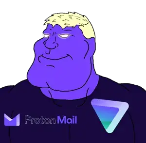 meximutt, mexiaryan, 1soyjak, blonde hair, buff, closed mouth, dark purple shirt, glowing eyes, hair, looking to the left