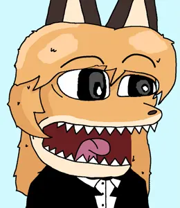 averi, pepe, doctos, amphibian, animal, animal ears, anthro, big eyes, black eyes, blue background