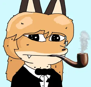 averi, pepe, amphibian, animal, animal ears, anthro, black eyes, blue background, bowtie, closed mouth