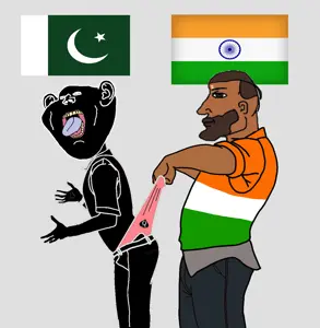 chad thundercock, cobson, impish soyak ears, pissbaby, 1soyjak, bald, beard, bharat, brown skin, buff