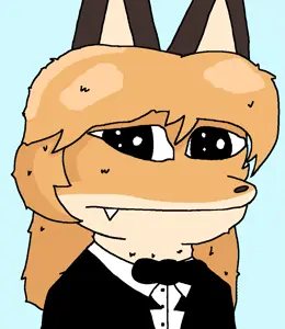 averi, pepe, amphibian, animal, animal ears, anthro, big eyes, black eyes, blue background, bowtie