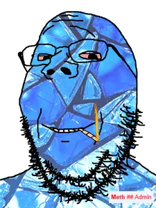 gapejak, nonexistent admins, nonexistent namefags, 1soyjak, beard, black eyes, bloodshot eyes, blue skin, cigarette, crystal meth
