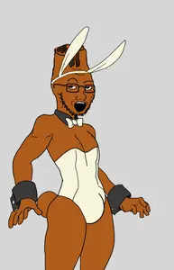 gigachad, terachad, soyak, pinejak, natejak, 1soyjak, bald, beard, black eyes, blush