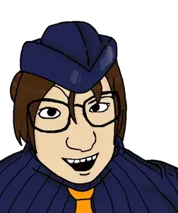 juli (street fighter), snopesjak, female snopesjak, 1soyjak, anime, assassin, black eyes, blue clothes, clothes, female