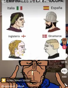 yes chad, markiplier soyjak, euromutt, euromutt, 1soyjak, bald, beard, black eyes, black hair, blonde hair