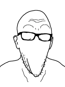 burnjak, 1soyjak, bald, ear, ears, front view, glasses, no eyes, no face, no mouth