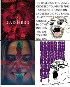 excited soyjak, tony soprano soyjak, 2soyjaks, bald, balding, bloodshot eyes, coomer, ear, facebook, glasses