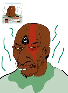 nick douglas, meximutt, mexiaryan, a wyatt mann, bald, beard, brown shirt, brown skin, closed mouth, ears