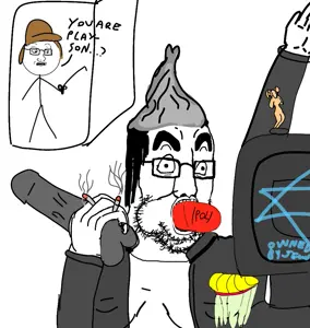 chudjak, soyak, chudjak2, soyak (concerned), /pol/, 2soyjaks, are you winning son, black eyes, black hair, cigarette