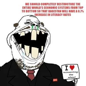 gapejak, retarded gapejak, 1soyjak, aids, bald, black eyes, brown hair, clothes, dagestan, drool