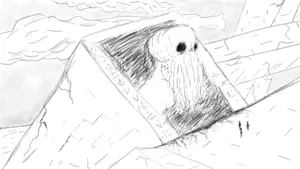 bone, bones, clouds, cthulhu, h p lovecraft, monochrome, ocean, runes, skull, tentacles