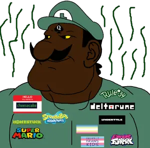weegee, meximutt, mexiaryan, slopjak, 1soyjak, almost full body, black eyes, black hair, black skin, cap