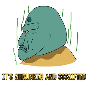 squidward tentacles, disgusting trevorcreature, disgusting trevorcreature side, it's based and christpilled, sidejaks, 1soyjak, angry, antialiased, bald, closed mouth