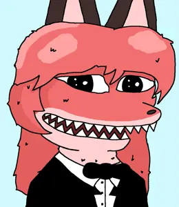 averi, pepe, amphibian, animal, animal ears, anthro, black eyes, blue background, bowtie, clothes