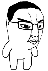 chudjak, lil chuddy, 1soyjak, aliased, arm, baby, black hair, chud, closed mouth, deformed