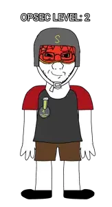 nate higgers, soyak, natejak, opsec level, black eyes, black hair, blonde hair, closed mouth, clothes, front view