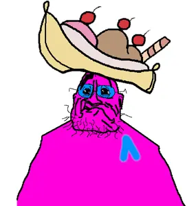 soldier (team fortress 2), whitenigga, 1soyjak, arch linux, bald, banana, banana split ice cream, black eyes, blue glasses, closed mouth
