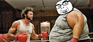 the blob, wolverine, cobson, olgolstein, proud olgolians, 1soyjak, bald, bosnian, boxing, boxing glove