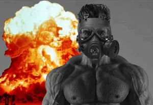 gigachad, aryan beast bomb, big buff grey man, bomb, buff, burning, ernest khalimov, explosion, fire, fireballl