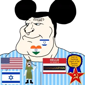 meximutt, mexiaryan, award, black hair, blue eyes, closed mouth, commietan, communism, communist, fat