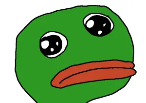 pepe, 1nas, amphibian, animal, big lips, closed mouth, cookie, deformed, frog, green skin