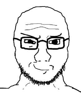 soyak, soyak (smug), soyak 3/4, spinnerz!, 1soyjak, animated, bald, beard, black eyes, ezgif