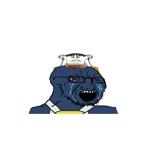 lars, soyak, impington, 3dgifmaker, bald, brown hair, closed mouth, crying, glasses, hair