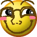 soyak, doctos, soyak (cheeky), nuurumoji, official nuurumojis, bald, black eyes, blush, cheeky, cheeky smile