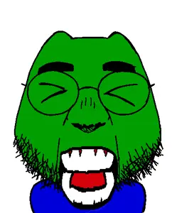 ippo makunouchi, pepe, ippojak, 1soyjak, amphibian, animal, bald, big head, black eyes, frog