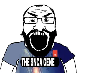 markiplier soyjak, science lover, angry, balding, beard, blue shirt, genetics, glasses, low effort, open eyes